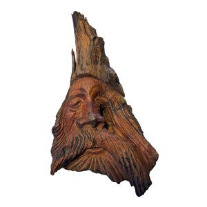 Vintage 1997 Bognar Forestry Hand Carved Wood Spirit